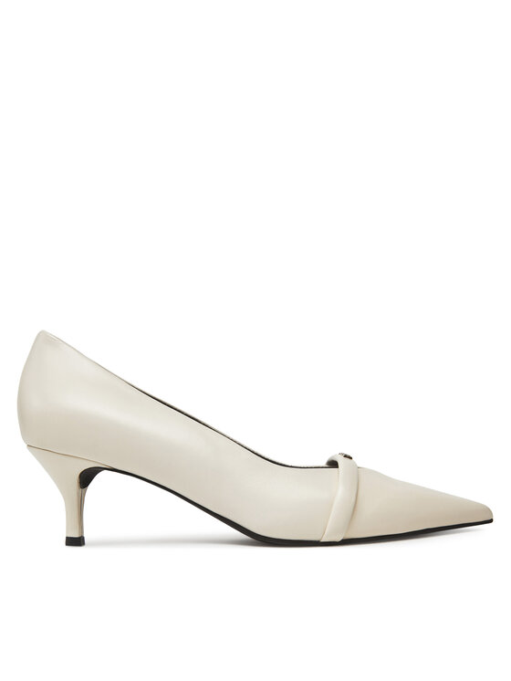 Pantofi cu toc subțire Furla Core Decollete T.50 YH42FCD X30000 IT 1704S Alb
