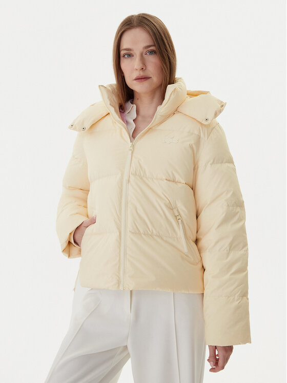 Lacoste Lacoste Pehelykabát BF3262 Ekru Relaxed Fit