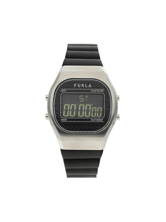 Furla Ročna Ura Digital WW00040-VIT000-O6000-1-003-20-CN-W Črna