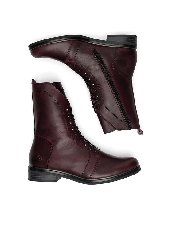 Remonte Remonte Škornji D8380-35 Bordo rdeča