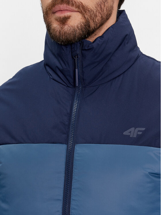 4F 4F Kurtka zimowa 4FWAW23TDJAM348 Granatowy Regular Fit