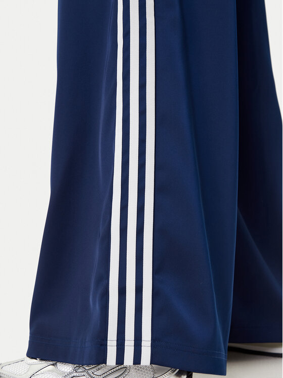 adidas adidas Spodnji del trenirke adicolor Satin JD0881 Mornarsko modra Wide Leg