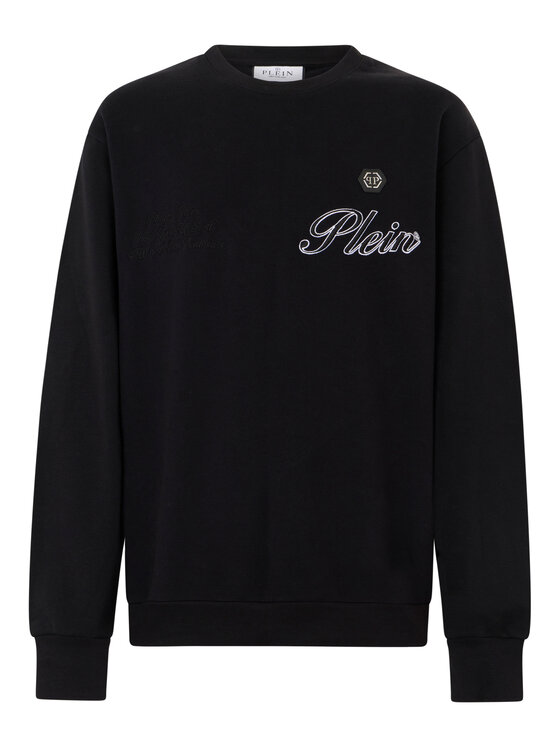 PHILIPP PLEIN PHILIPP PLEIN Bluza 29888 Czarny Regular Fit