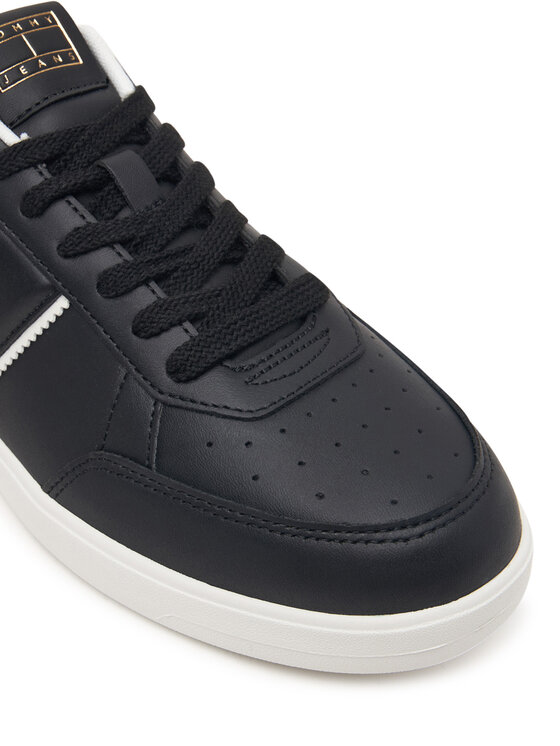 Tommy Jeans Tommy Jeans Sneakers Lightweight Flag Leather Court EM0EM01758 Nero