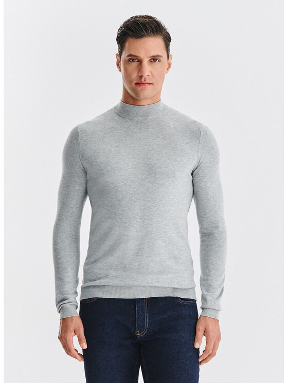 Pako Lorente Pako Lorente Sweter P25WF-2X-002 Szary Classic Fit