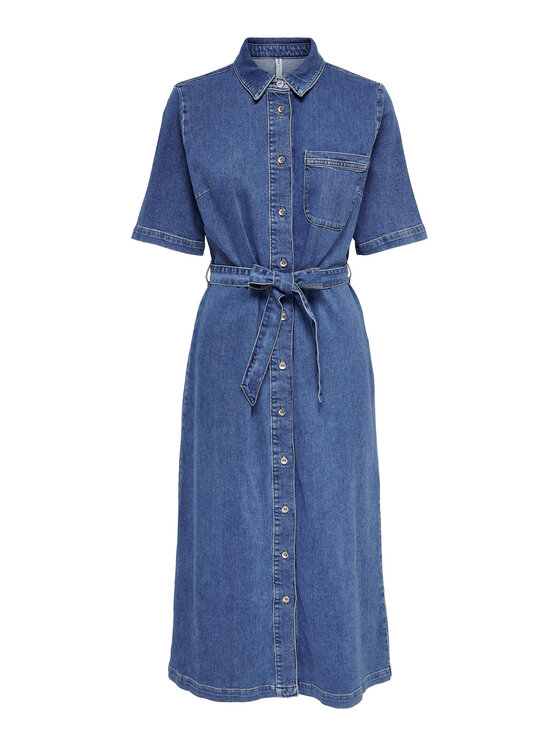 ONLY ONLY Džinsinė suknelė 15283308 Mėlyna Loose Fit