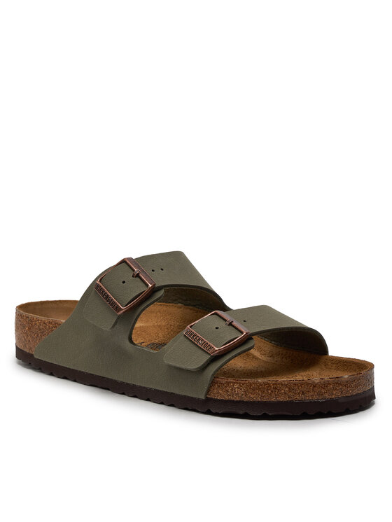 Birkenstock Birkenstock Klapki Arizona Birko-Flor nubuk 0151211 Szary