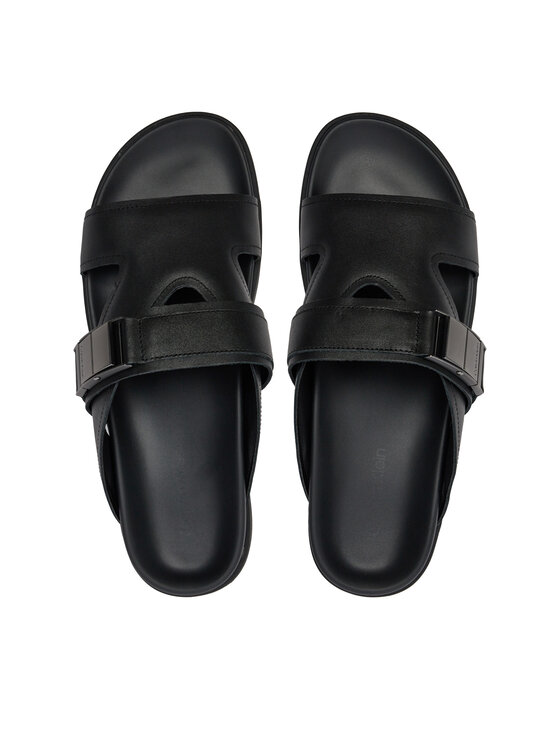 Calvin Klein Calvin Klein Παντόφλες 3 Strap W/ Iconic Plaque HM0HM01382 Μαύρο