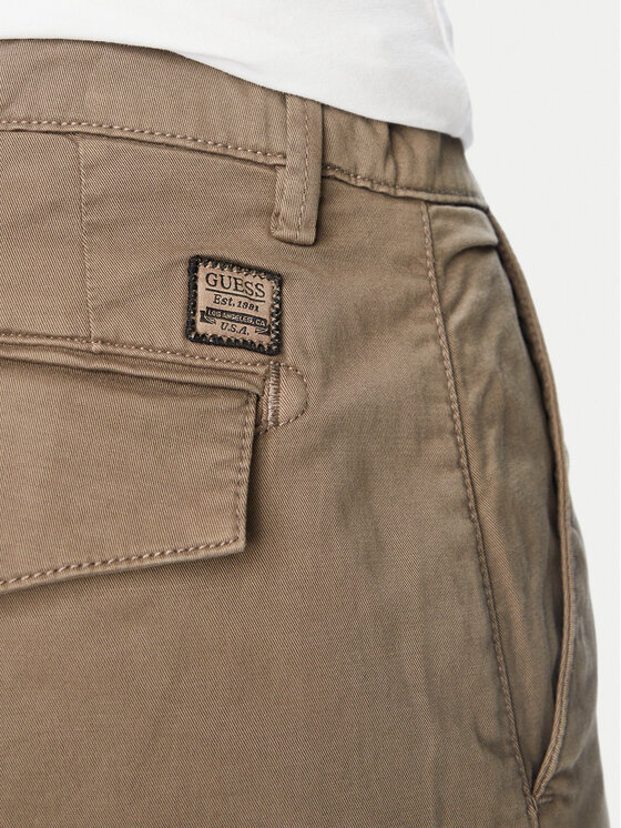 Guess Guess Штани карго M6YB53 W2793 Хакі Cargo Fit