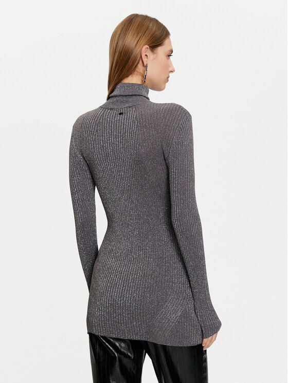 Gaudi Gaudi Džemper haljina 421FD53042 Siva Slim Fit