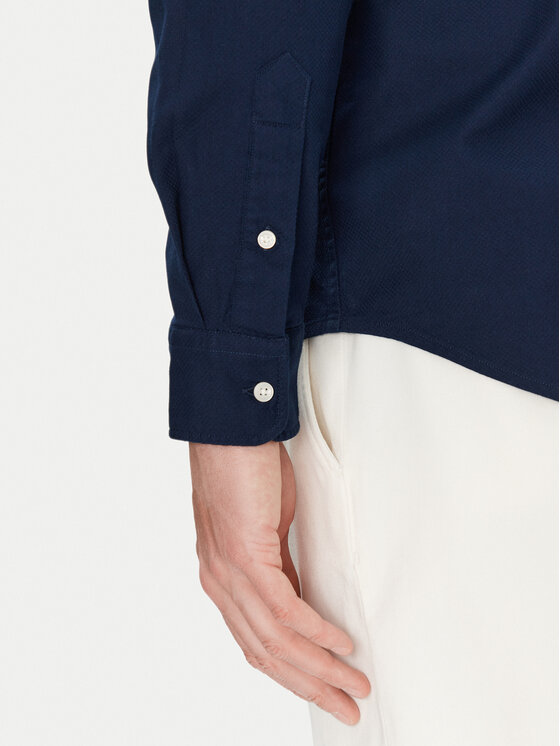 Tommy Hilfiger Tommy Hilfiger Koszula MW0MW38556 Granatowy Slim Fit