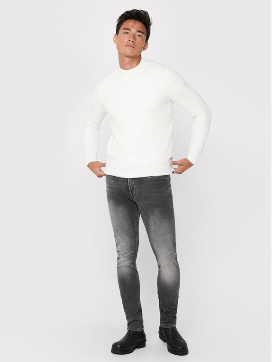 Only & Sons Only & Sons Τζιν Loom 22017103 Γκρι Slim Fit