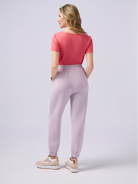 Oltre Oltre Pantaloni di tessuto P819J002273N006 Viola Boy Fit