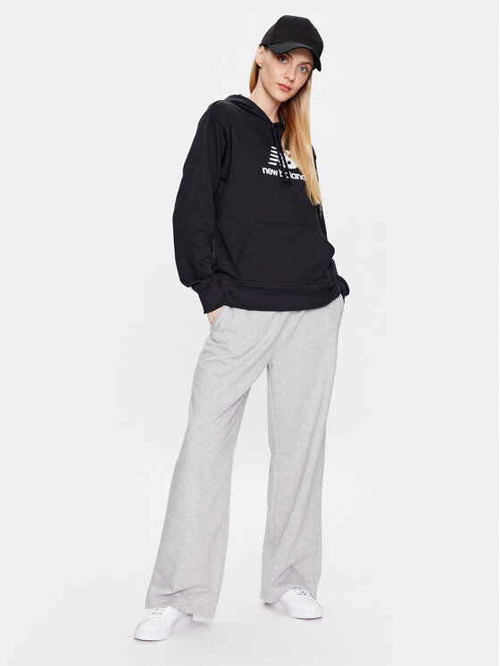 New Balance New Balance Majica dugih rukava WT31533 Crna Relaxed Fit
