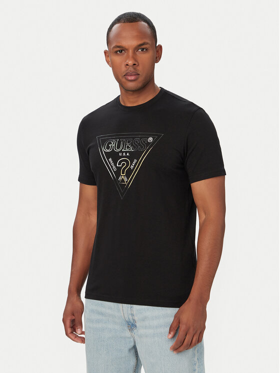 Guess Guess T-Shirt M6GI11 K2992 Schwarz Slim Fit