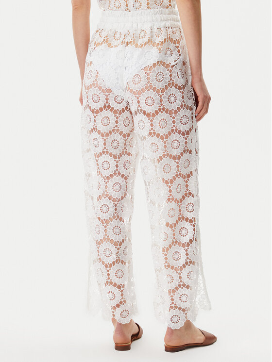 Seafolly Seafolly Pantaloni di tessuto Secret Garden 55418-PA Bianco Regular Fit