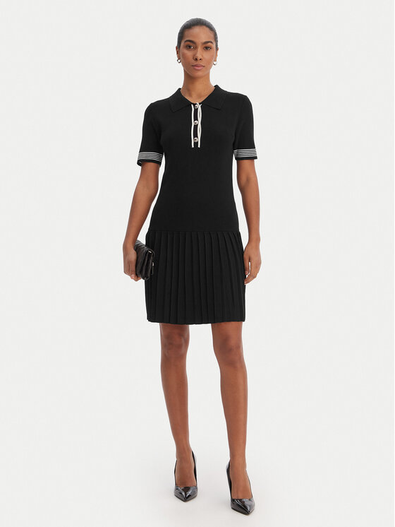 Morgan Morgan Rochie tricotată 261-RMCAMI Negru Slim Fit