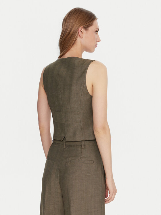 Marella Marella Kostiuminė liemenė Cantico 2523156031 Chaki Slim Fit