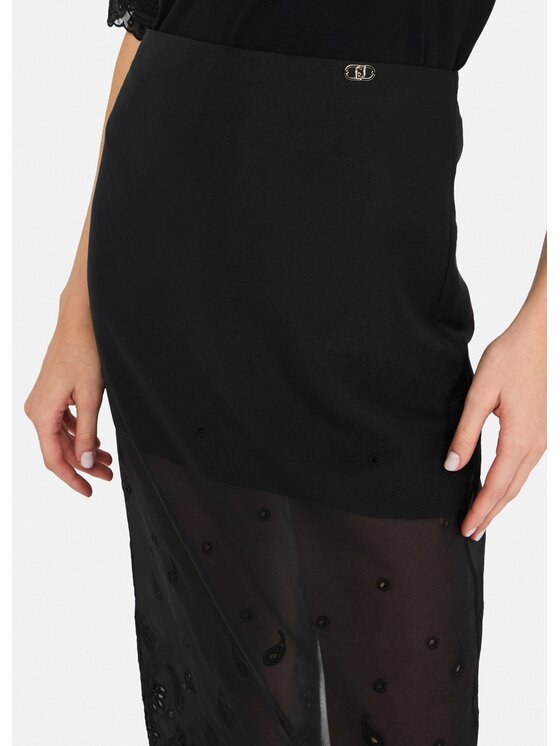Liu Jo Liu Jo Gonna midi UF5235T687022222 Nero Regular Fit