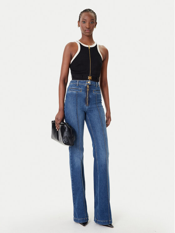 Elisabetta Franchi Elisabetta Franchi Blugi PJ-17D-61E2 139 Albastru Regular Fit