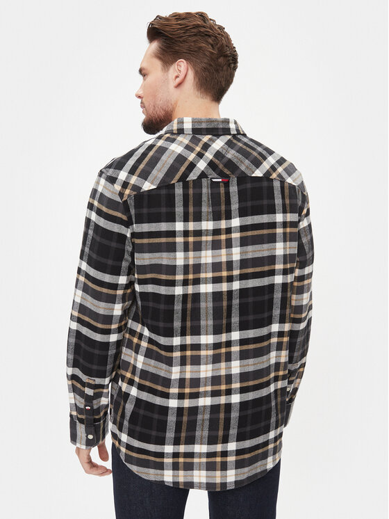 Tommy Jeans Tommy Jeans Košile DM0DM17246 Černá Classic Fit