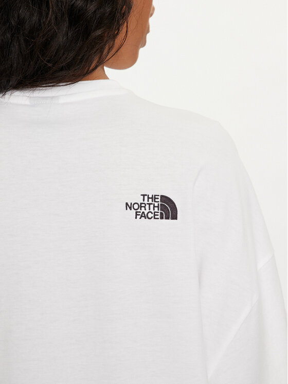 The North Face The North Face Každodenní šaty Simple Dome NF0A87NF Bílá Relaxed Fit