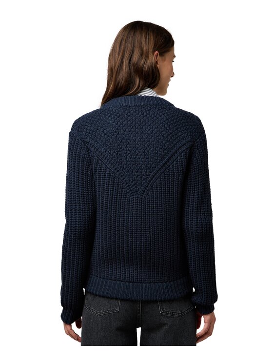 Wrangler Wrangler Cardigan 112370796 Blu scuro Regular Fit