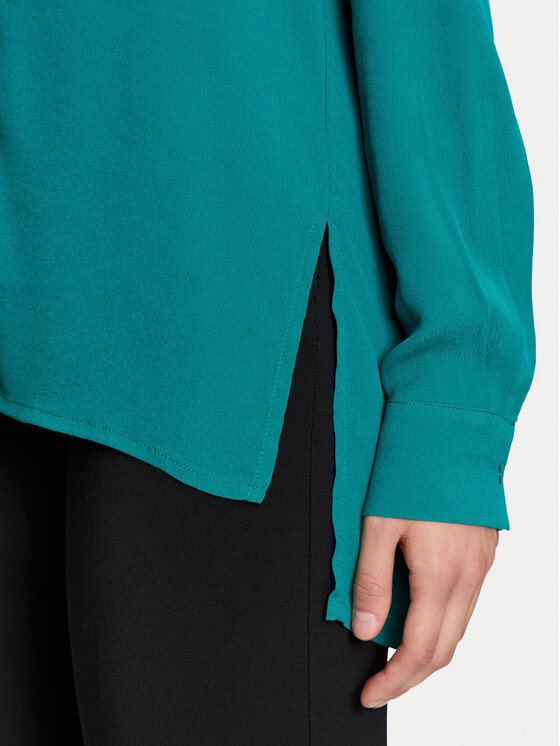 Sisley Sisley Košeľa 5ZMZLQ07I Zelená Oversize