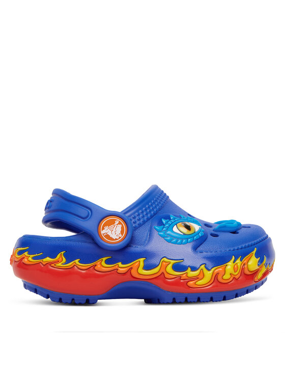 Crocs Şlapi Toddler Classic IAM Dragon Lights Clog 212510 Albastru