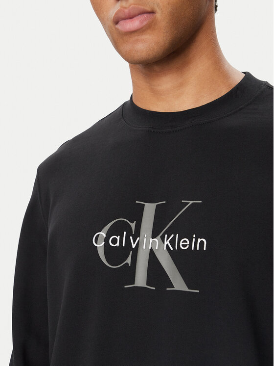 Calvin Klein Jeans Calvin Klein Jeans Bluza 350 Terry LV04RG278G Czarny Regular Fit