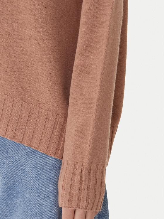 Kontatto Kontatto Sweter 3M0808C Beżowy Relaxed Fit