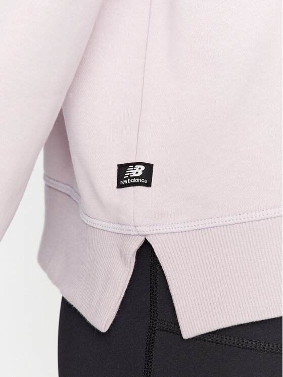 New Balance New Balance Majica dugih rukava Essentials French Terry Hoodie WT33512 Ljubičasta Regular Fit