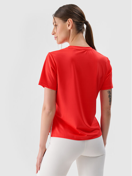 4F 4F Funkčné tričko BASIC+ Červená Oversize