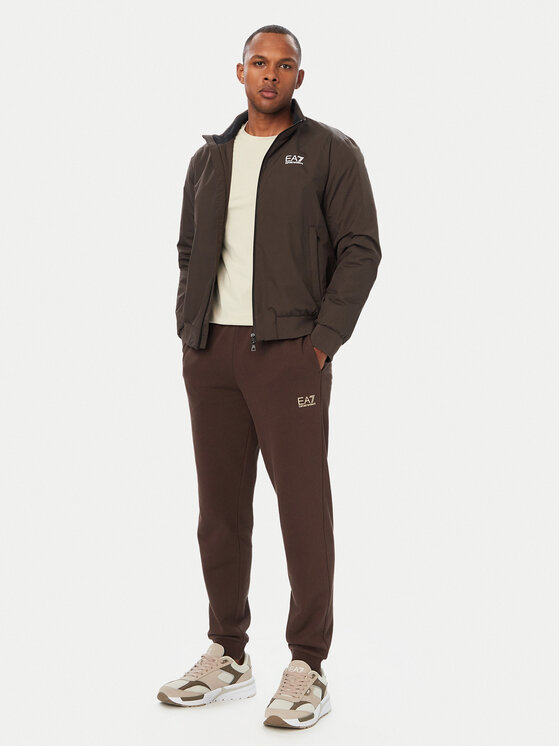 EA7 Emporio Armani EA7 Emporio Armani Bunda bomber 8NPB20 PNFZZ U6027 Tmavě hnědá Regular Fit