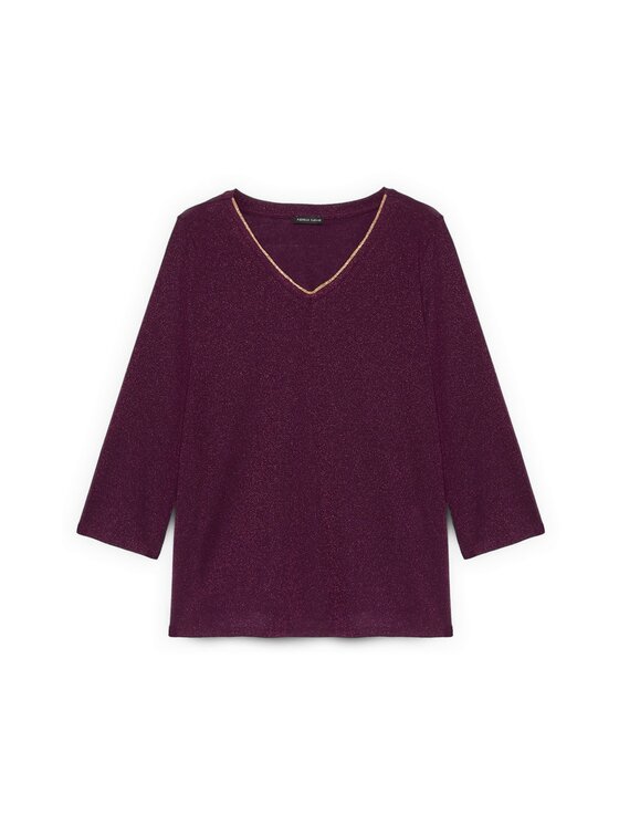 Fiorella Rubino Fiorella Rubino T-shirt G02RL108988N039 Viola Regular Fit