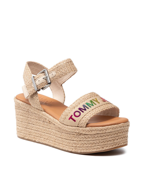 Tommy Jeans Espadrilles Rainbow EN0EN01319 Beige Modivo