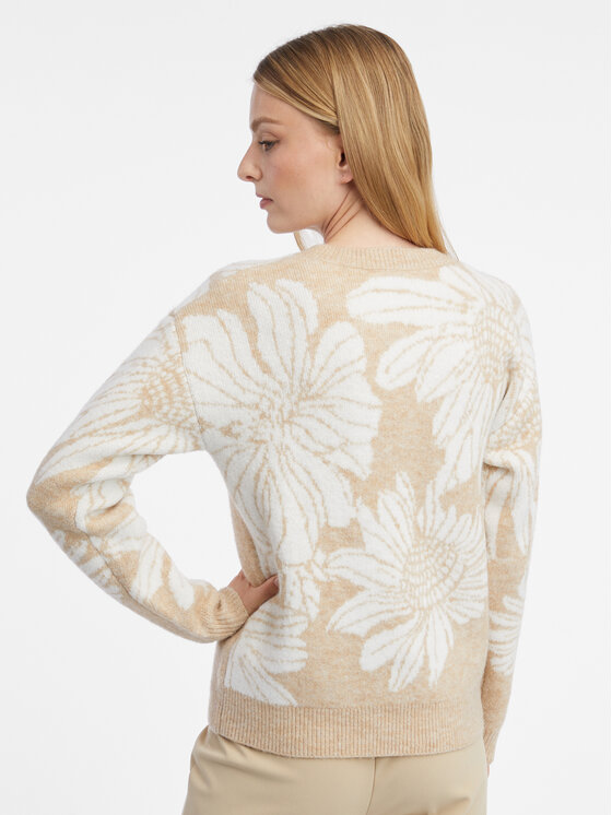 Orsay Orsay Sweter 507508082000__L Biały Regular Fit