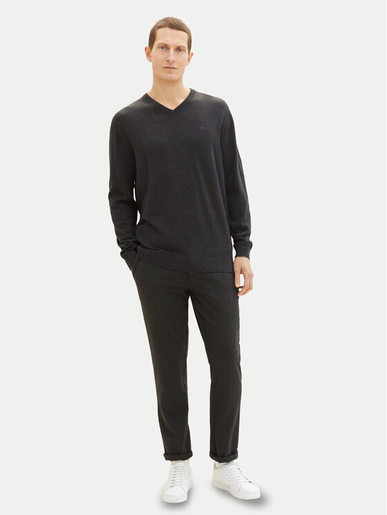 Tom Tailor Tom Tailor Pulover 1038427 Gri Regular Fit