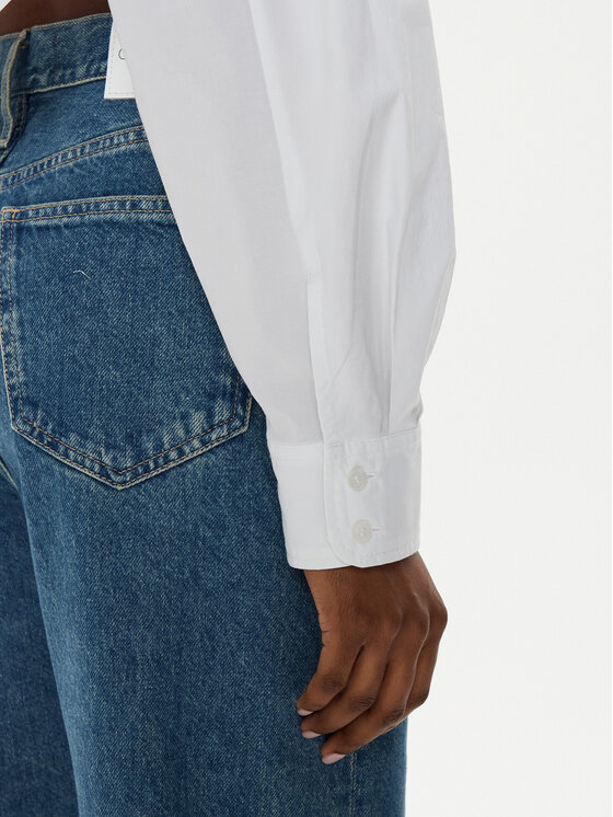 Calvin Klein Jeans Calvin Klein Jeans Košulja J20J222614 Bijela Cropped Fit