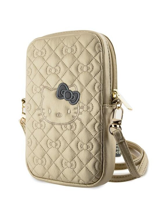Torebka Hello Kitty, Złota, Quilted Bows Strap