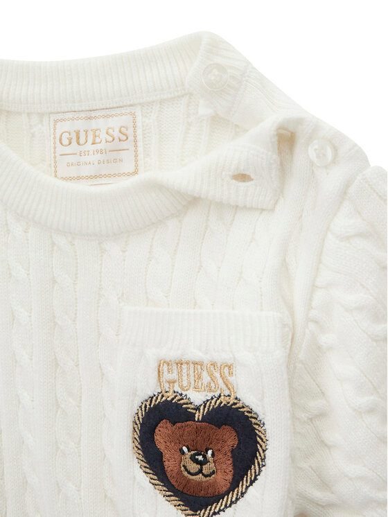 Guess Guess Compleu copii K6RG08 Z37L1 Alb Regular Fit