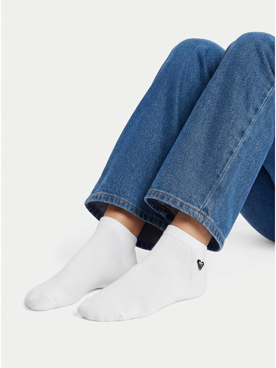 Roxy Roxy Kratke nogavice CEO_AS_ROXY_08S_SS26 (3-PACK) Bela
