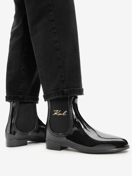 KARL LAGERFELD KARL LAGERFELD Kalosze Kalosh II KL94775 Czarny