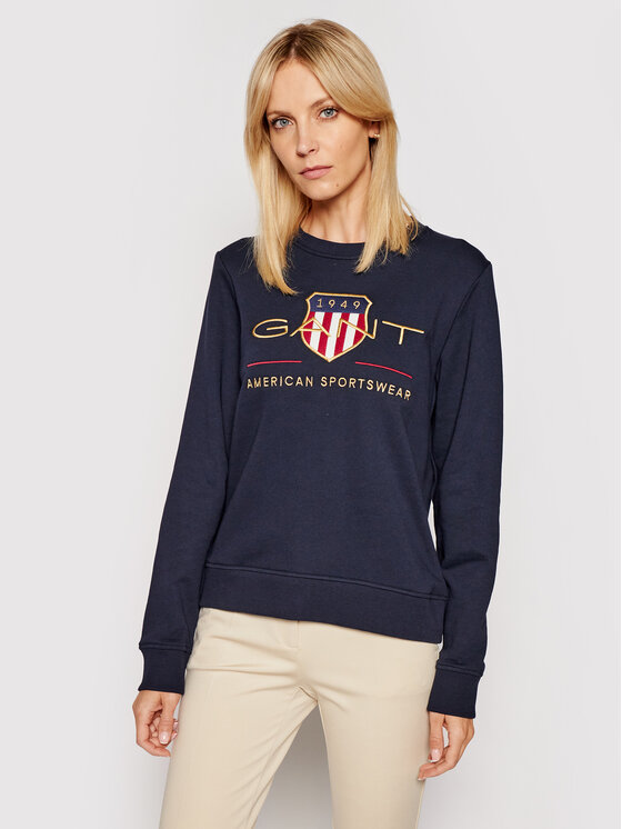 Gant Gant Суитшърт Archive Shield 4204688 Тъмносин Regular Fit