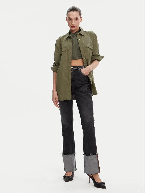 Gaudi Gaudi Camicia 511BD45026 Verde Regular Fit