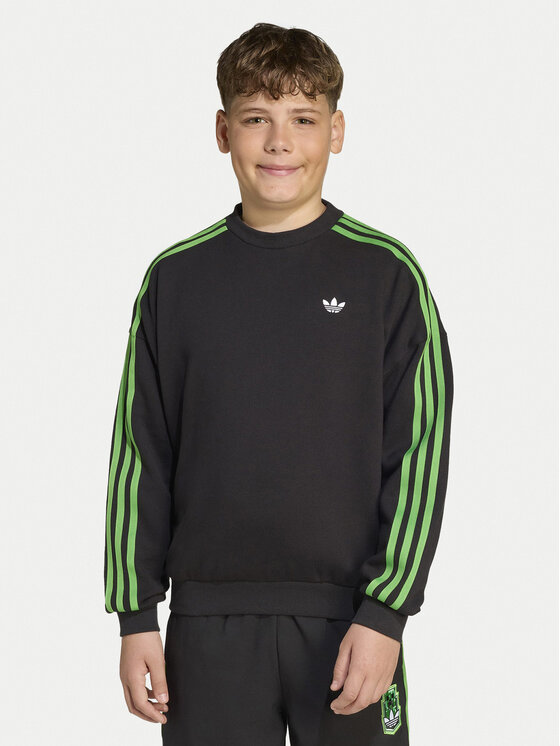adidas Mikina Minecraft JW7723 Čierna Loose Fit