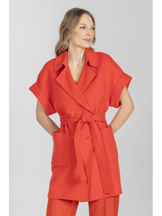 Deni Cler Milano Deni Cler Milano Marynarka T-DC-8007-F2-90-30-1 Czerwony Regular Fit