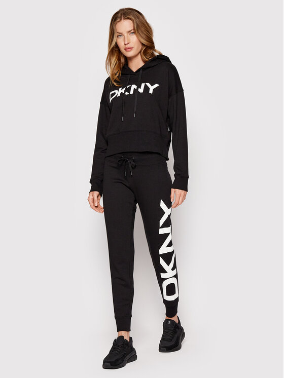 DKNY Sport DKNY Sport Dressipüksid DP1P1947 Must Regular Fit