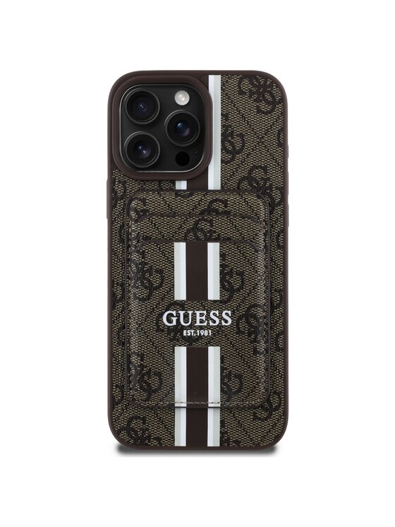 Guess Guess Etui na telefon Apple iPhone 16 Pro Max Brązowy