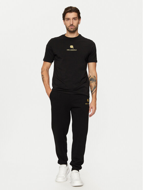 KARL LAGERFELD KARL LAGERFELD T-särk 755461 551235 Must Regular Fit